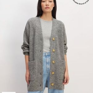 Everlane The Oversized Alpaca Cardigan